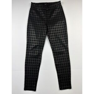 Sanctuary Runway Leggings Black Grey Buffalo Plaid Check Skinny Pants Womens S